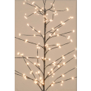 LED Baum mit Beeren - Weihnachtsbeleuchtung 360 LED 150 cm Lichterbaum Warmweiß innen & außen