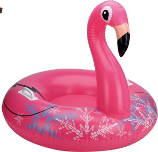 Flamingo Rodelreifen 81 cm Ø - Schlitten Alternative Rodel Reifen Snow Tube