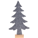 Weihnachtsbaum aus Filz mit Holzsockel - Dekoration...