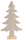 Weihnachtsbaum aus Filz mit Holzsockel - Dekoration Weihnachten Weihnachtsdeko 40cm Braun