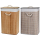 Bambus Wäschesack für Schmutzwäsche - Wäschecontainer Wäschekorb Wäschebehälter 40x30x60cm