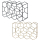 Weinregal HONEYCOMB für 11 Flaschen - geometrisches Flaschenregal aus Metall 30x15x45cm