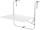 Balkontisch für Balkongeländer - universell verstellbar 60x43cm Balkonhängetisch Weiß