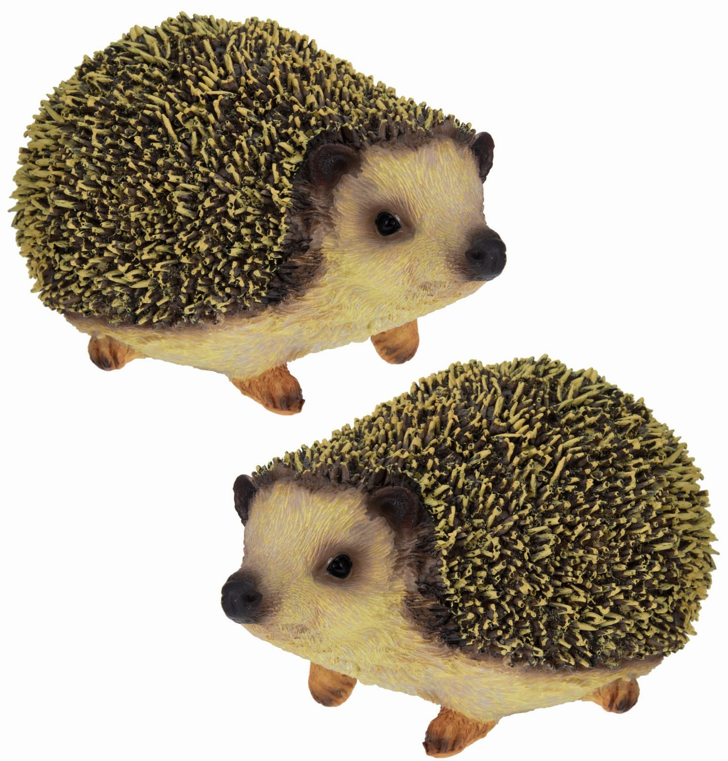 Igelpaar Dekofiguren aus Polyresin Dekoigel Igel Figur Gartende, 9,99