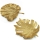 Dekoschale LEAF Gold - Schale in Blattform - Dekoblatt Blatt Aluguss 34x33cm