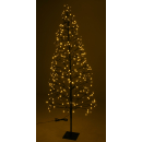 Lichterbaum 400 LED warmweiß 180 cm - beleuchteter Baum Silhouette Weihnachtsbeleuchtung innen & außen