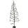 Lichterbaum 400 LED warmweiß 180 cm - beleuchteter Baum Silhouette Weihnachtsbeleuchtung innen & außen