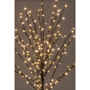 Lichterbaum 200 LED warmweiß 150 cm - beleuchteter Baum Silhouette Weihnachtsbeleuchtung innen & außen