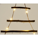 Leiter Adventskalender zum selbstgestalten mit LED Beleuchtung - Dekoleiter Weihnachtsleiter