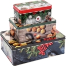 Keksdosen CHRISTMAS 3er Set - Plätzchendosen...