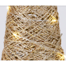 GLITTER CONE - Beleuchteter Kegel - Weihnachtsdeko Weihnachtsbeleuchtung 15x57cm