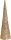 GLITTER CONE - Beleuchteter Kegel - Weihnachtsdeko Weihnachtsbeleuchtung 15x57cm Gold