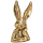 Hasenkopf aus Keramik GOLD - Goldener Hase Osterdeko Hasenfigur Osterhase