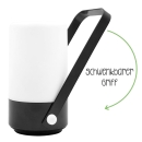 Tragbare LED Laterne NIMBUS - Design Outdoor Tischlampe batteriebetr. 19,5cm