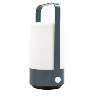 Tragbare LED Laterne NIMBUS - Design Outdoor Tischlampe batteriebetr. 19,5cm Anthrazit