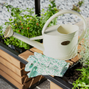 Hochbeet CUBE COMPACT Metall & Holz - 2 Etagen Gemüsebeet Kräuterbeet - Beet für Terrasse Balkon & Garten