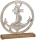 Anker im Kreis aus Aluguss mit Sockel aus Mangoholz - 23x5x26cm - maritime Deko