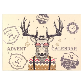 FANCY DEER Body Care Adventskalender - Körperpflege Weihnachtskalender - Herren Adventskalender für Männer