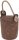 Türstopper MODENA - Deko Türpuffer aus Kunstleder mit Sisal Strick - 1 kg - 16x14cm Hellbraun