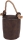 Türstopper MODENA - Deko Türpuffer aus Kunstleder mit Sisal Strick - 1 kg - 16x14cm Dunkelbraun