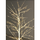 Funkelnder LED Baum weiß in Birkenoptik - 180 cm...