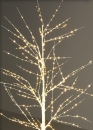 Funkelnder LED Baum weiß in Birkenoptik - 180 cm 522 LED Warmweiß - Lichterbaum mit Funkeleffekt