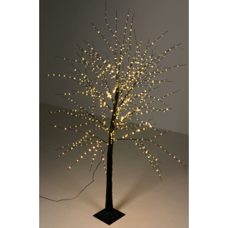 Lichterbaum 840 LED warmweiß 180 cm - beleuchteter Baum Silhouette Weihnachtsbeleuchtung innen & außen