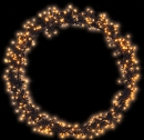 LED Kranz - Extra Warmweiß - Lichter Ring zum Hängen - Weihnachtsbeleuchtung innen & außen Ø: 58 cm | 500 LED