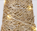 GLITTER CONE - Beleuchteter Kegel - Weihnachtsdeko Weihnachtsbeleuchtung 15x57cm Champagner-Gold