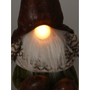 Wichtel mit Leuchtnase - Weihnachtsdeko Zwerg Weihnachtswichtel Weihnachten 50cm