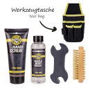 Badeset für Männer in Werkzeugtasche - Jungen Geschenkset Geschenkidee Seife Duschgel Peeling