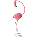 Flamingo aus Metall - Deko Vogel Metallvogel - Dekofigur...