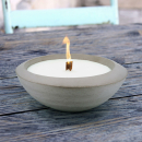 Feuerschale CERA - Ewige Kerze aus Beton mit Holzdocht -...