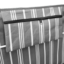 Strandmatte gestreift mit verstellbarer Rückenlehne - 155x53 cm - Strandliege faltbar