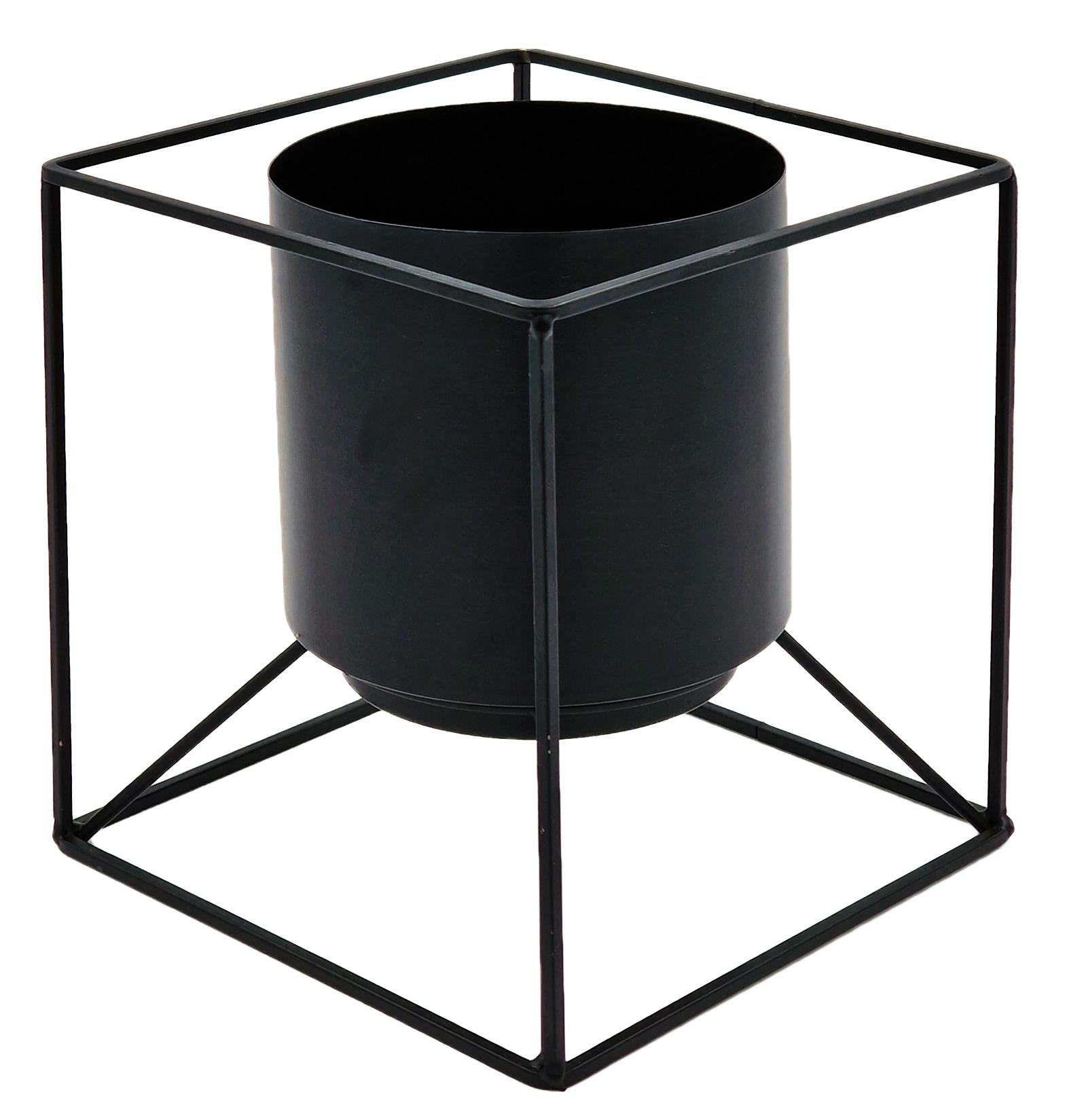 Design Übertopf VÄXTKUBER mit Würfel Gestell Blumentopf Metall , 13,99