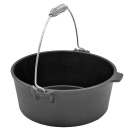 2 in1 Dutch Oven - Grilltopf mit Pfanne als Deckel - Feuertopf Camping Topf Gusseisen 3,5 L 25x16cm
