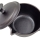 Dutch Pan Grill Kaserolle mit Ausguss - Dutch Oven Stilkasserolle - Feuertopf Grillpfanne Gusseisen 1 L 19x9cm