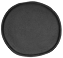 Dekoteller aus Aluguss SCHWARZ - Kerzenplateau Dekoschale Platzteller Feste Hochzeit 30 x 27 cm