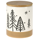 Keramik Keksdose CHRISTMAS TREE mit Bambusdeckel -...