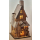 Beleuchtetes Haus mit Schnee - Weihnachtsdeko Weihnachtsszene Holz 28 cm