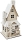 Beleuchtetes Haus mit Schnee - Weihnachtsdeko Weihnachtsszene Holz 28 cm (helles Holz)