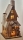 Beleuchtetes Haus mit Schnee - Weihnachtsdeko Weihnachtsszene Holz 28 cm (helles Holz)