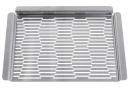 Grillplatte OLIO aus Edelstahl 41x27 cm - Grillaufsatz Grillkorb Metall