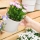 Blumenbalkon Kräuterbalkon FLORES - Blumentopfhalter aus Bambus für 2 Blumentöpfe