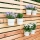 Blumenbalkon Kräuterbalkon FLORES - Blumentopfhalter aus Bambus für 2 Blumentöpfe
