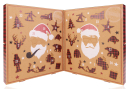 SANTA BOOK Body Care Adventskalender für Männer 2025 - Körperpflege Weihnachtskalender zum Aufklappen
