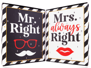 Mr & Mrs Right - Adventskalender für Paare 2024 - Körperpflege für Sie & Ihn - Weihnachtskalender für Männer & Frauen