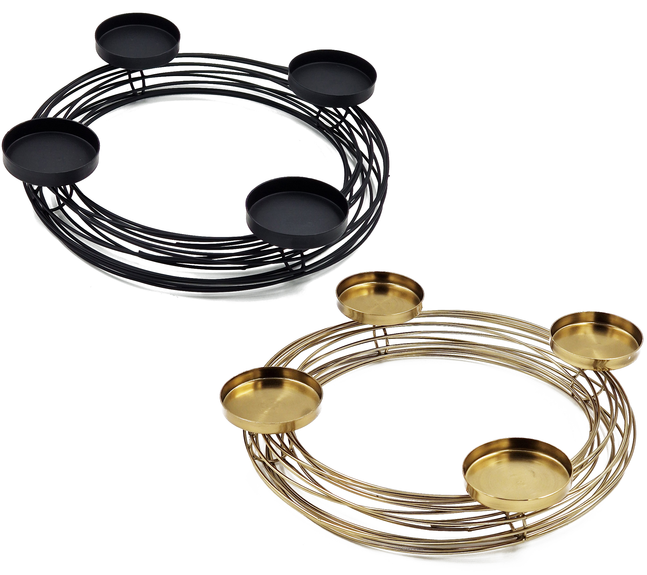Design Adventskranz RINGS aus Metall