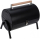 Zylinder Standgrill für Holzkohle mit 2 Grillflächen Zylinder Grill Schwarz 41x26x36cm