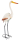Storch aus Metall - Vogel Reiher Metallvogel - Dekofigur & Vogelscheuche 87 cm